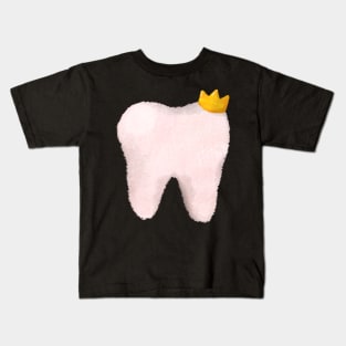 Tooth (with a crown) Kids T-Shirt